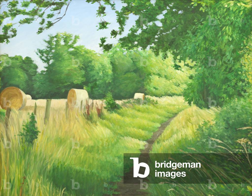 Bild von Gemälde "Fußweg in der Nähe von Iford", 2011 von Peter Breeden