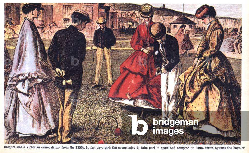 Croquet, Magazinteller, UK, 1860s