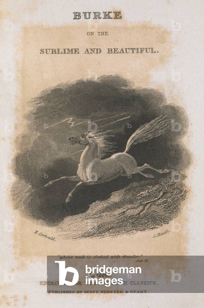 Titolo pagina di «Un'indagine filosofico sull'origine delle nostre idee del sublime e bello»