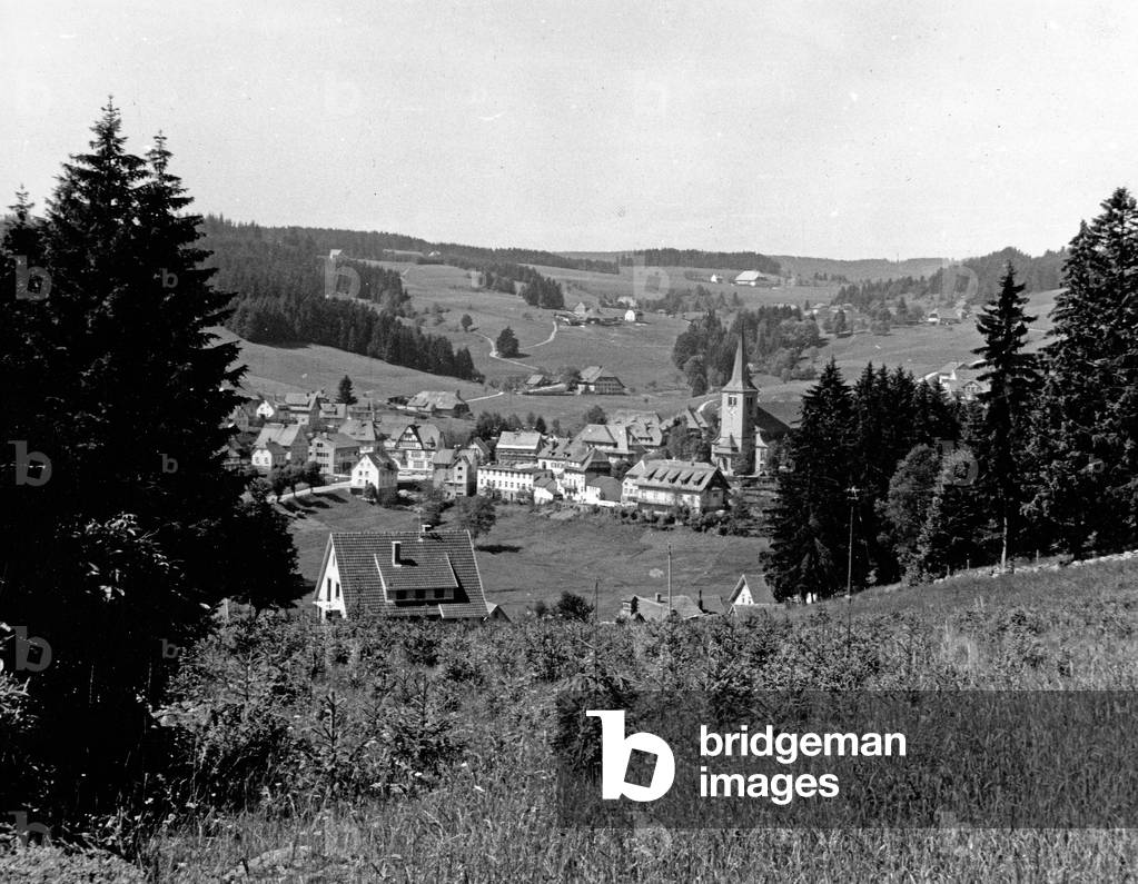 Spa climatique Schonach à la Forêt Noire, Allemagne fin des années 1960