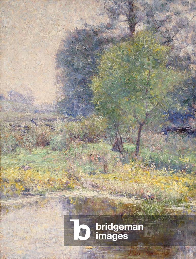 Frühlingslandschaft (Öl auf Leinwand)