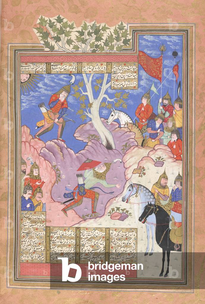 Gudarz che uccide Piran.