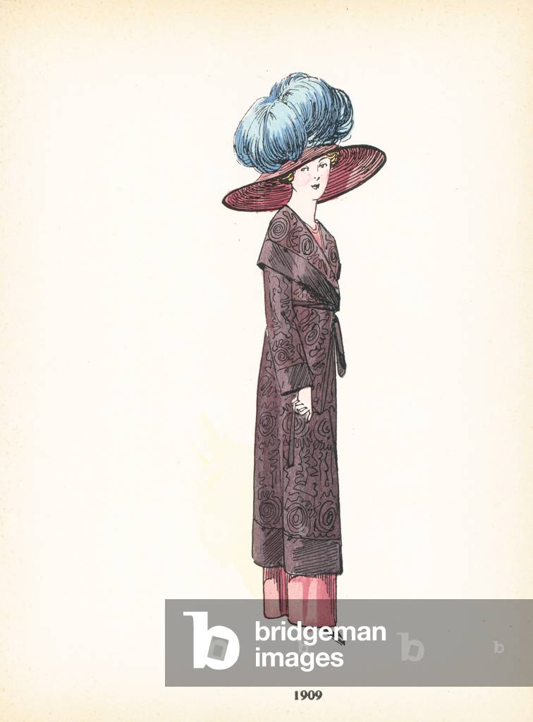 Moda donna, 1909 (colore lito)