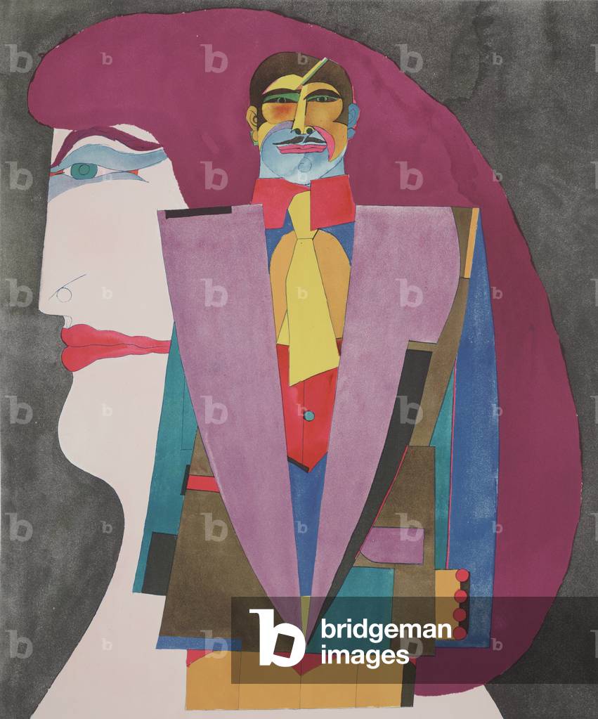 Portrait #1, 1974 (litografia a colori)