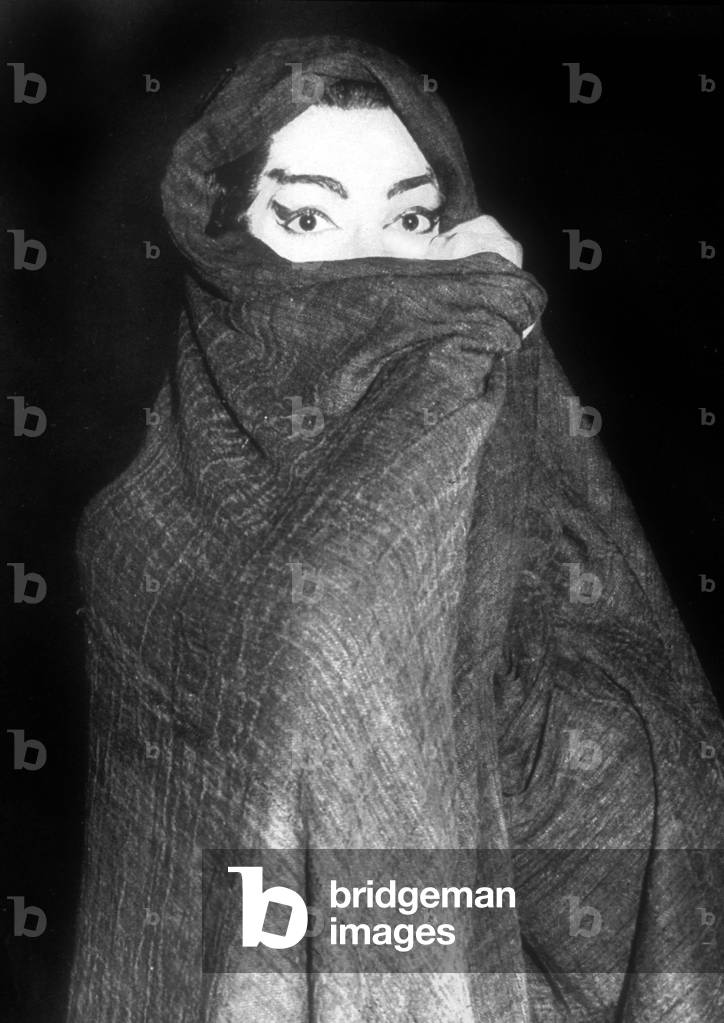 Sopranistin Maria Callas in der Londoner Oper in Medea am 16. Juni 1959