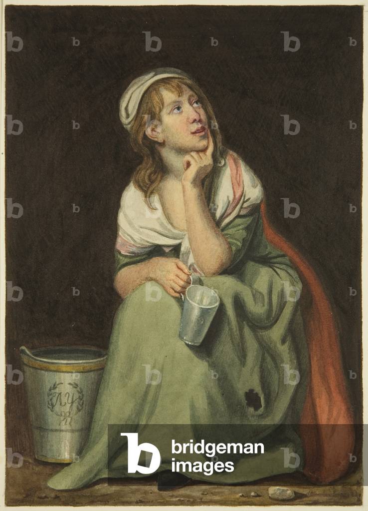 Portrait of Ann Yearsley, 1828 (pencil & w/c on paper)