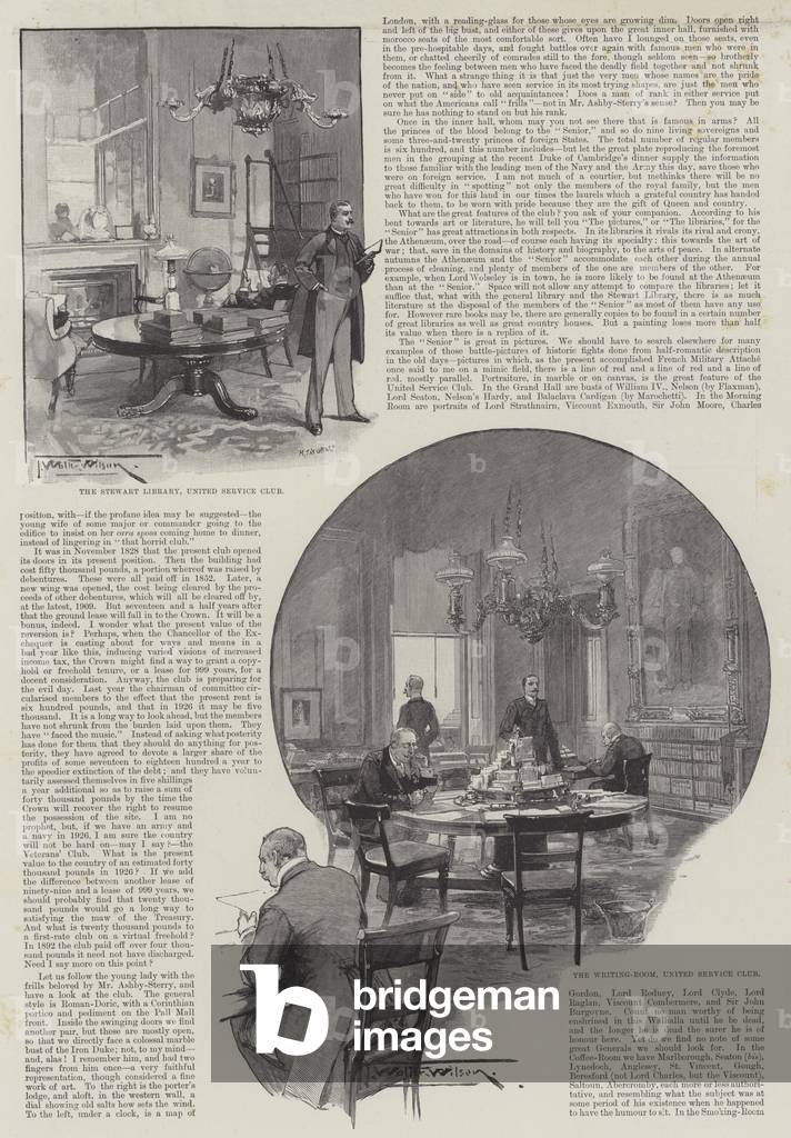 "The United Service Club (incisione)" 1894 di Thomas Walter Wilson