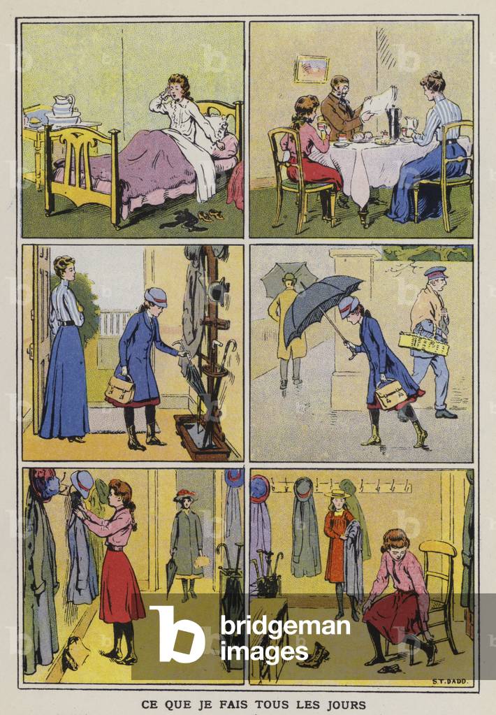 What I do every day (chromolitho)