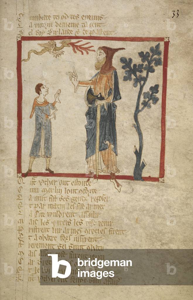 Merlin comforts Uther.