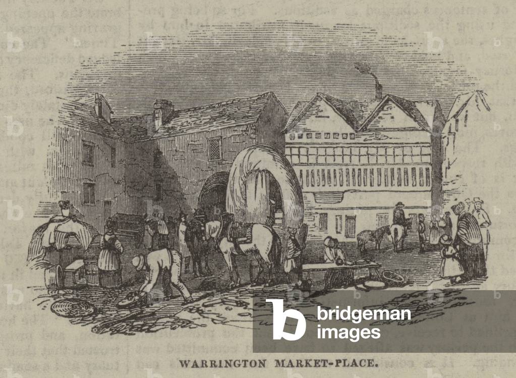 Warrington Marktplatz (Gravur)