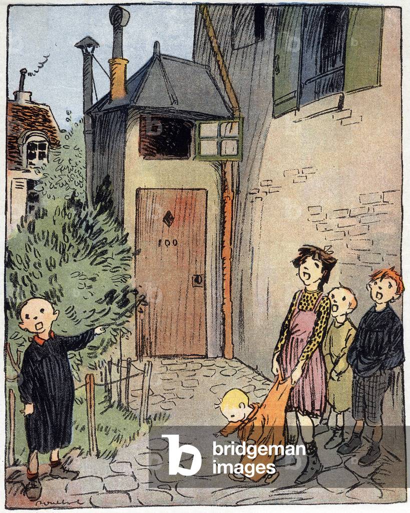 "Disegno da «Le Rire»" 1910 di Francisque Poulbot