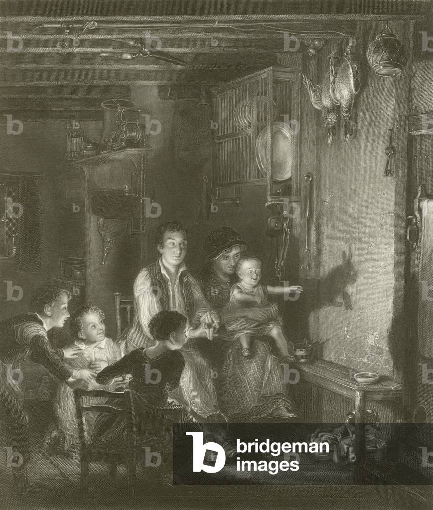 Das Kaninchen an der Wand (Gravur)