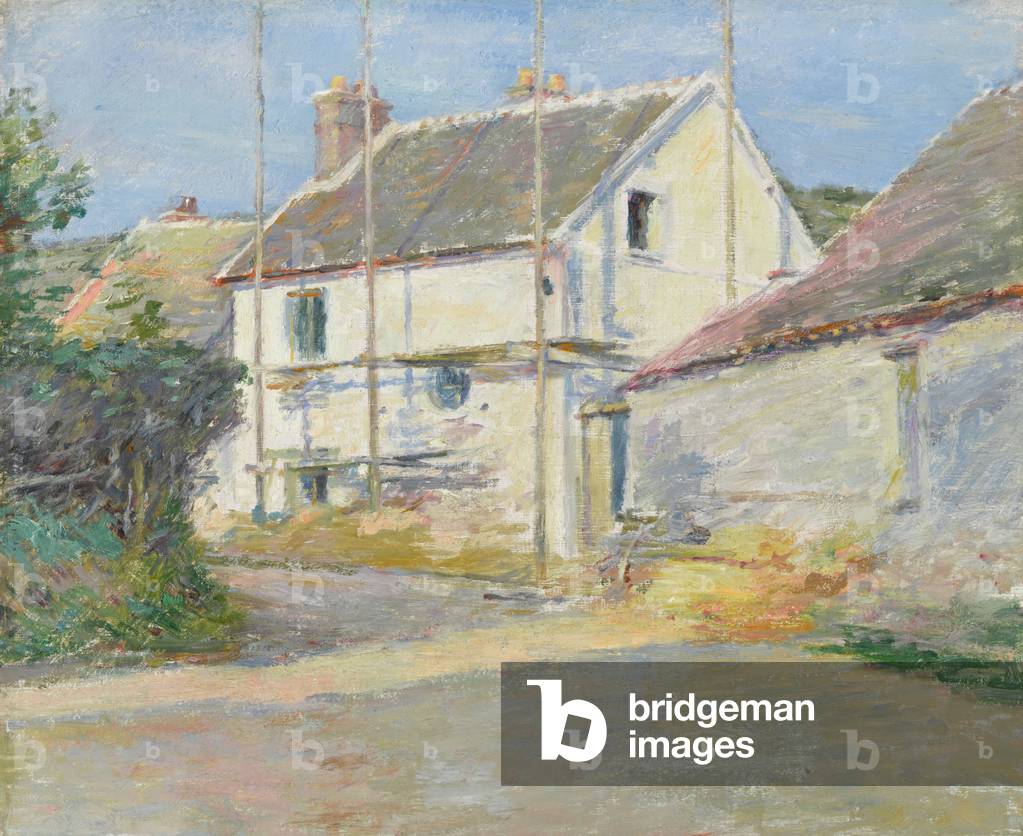 House with Scaffolding, Giverny, 1892 (oil on canvas)