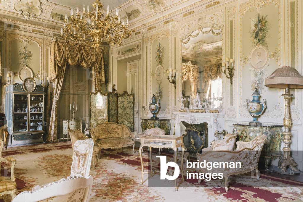 Gabinetto in stile Luigi XV, Villa Malfitano Whitaker, XIX secolo, Palermo, Sicilia, Italia, 2015 (foto)