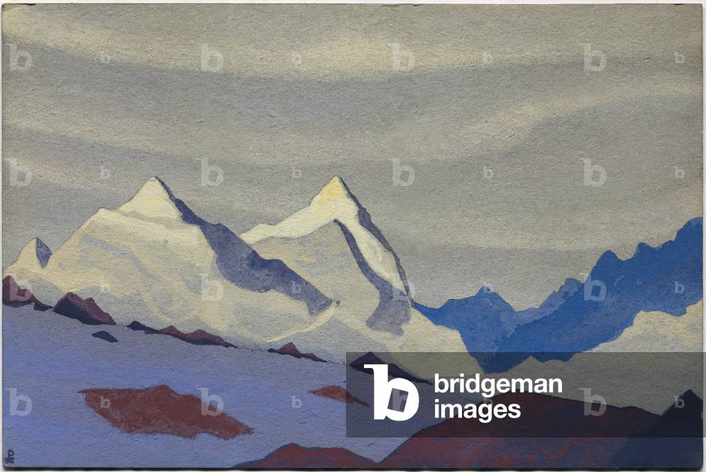 Westlicher Himalaya, 1936 (Tempera auf Karton)