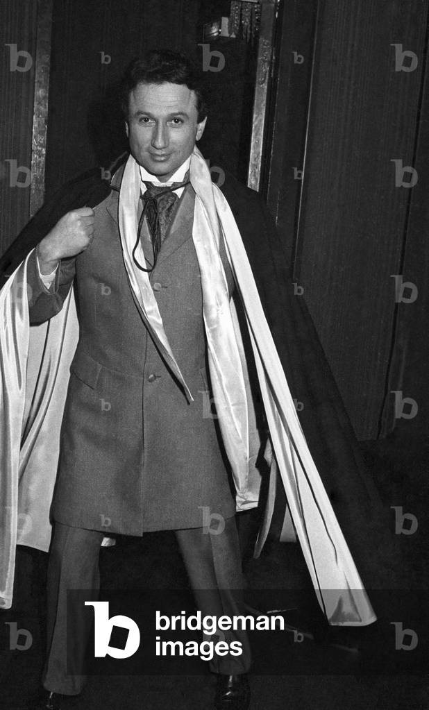 Image of Photography depicting Michel Drucker arriving at the party for the 100th Anniversary of Paradis Latin