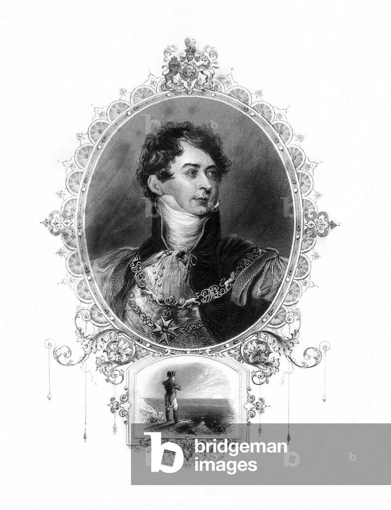 Image of Print depicting George IV, b/w