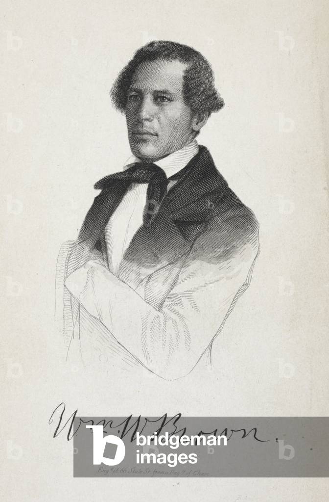 William W. Brun. Portrait. Abolitionniste, romancier, dramaturge et historien.
