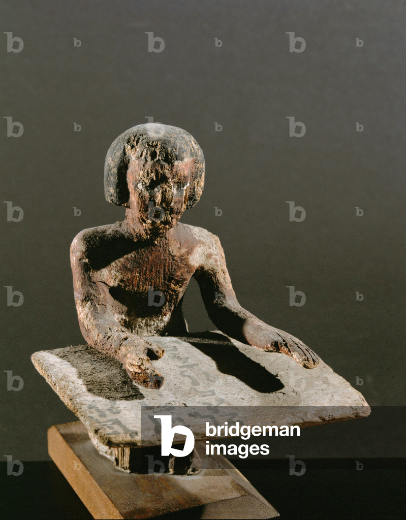 Scribe counting grain …