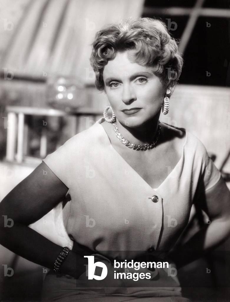 Österreichische Schauspielerin Luise Ullrich, Deutschland Mitte der 1950er Jahre (s/w Foto)