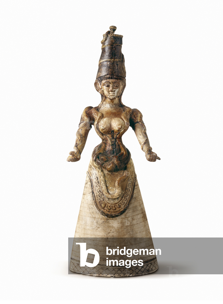 Image of Decorative Arts depicting “Snake Goddess” figurine -1650