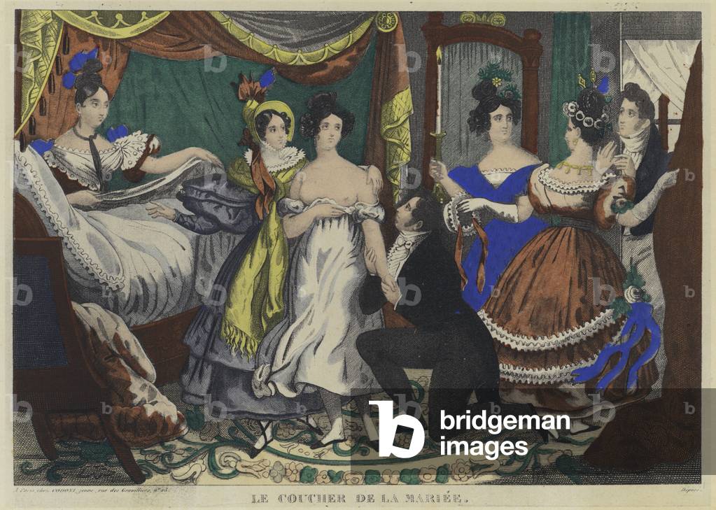 "La sposa ora di andare a dormire (colore lito)" di French School