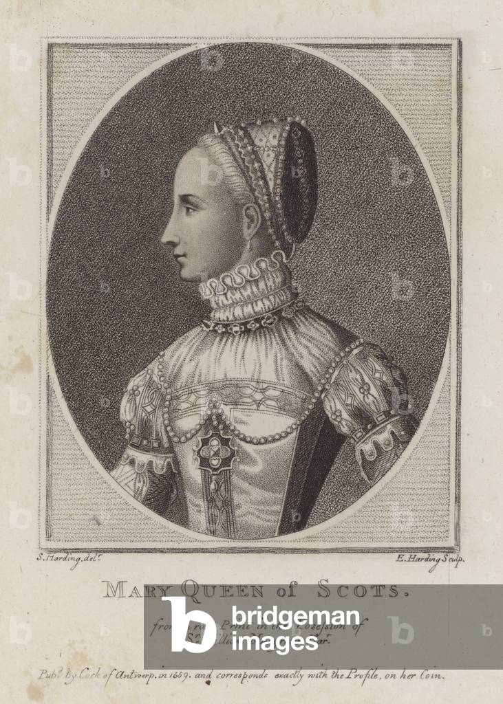 Italian School、Queen of Scots、希少画集より Italian School、Queen of Scots、希少画集より