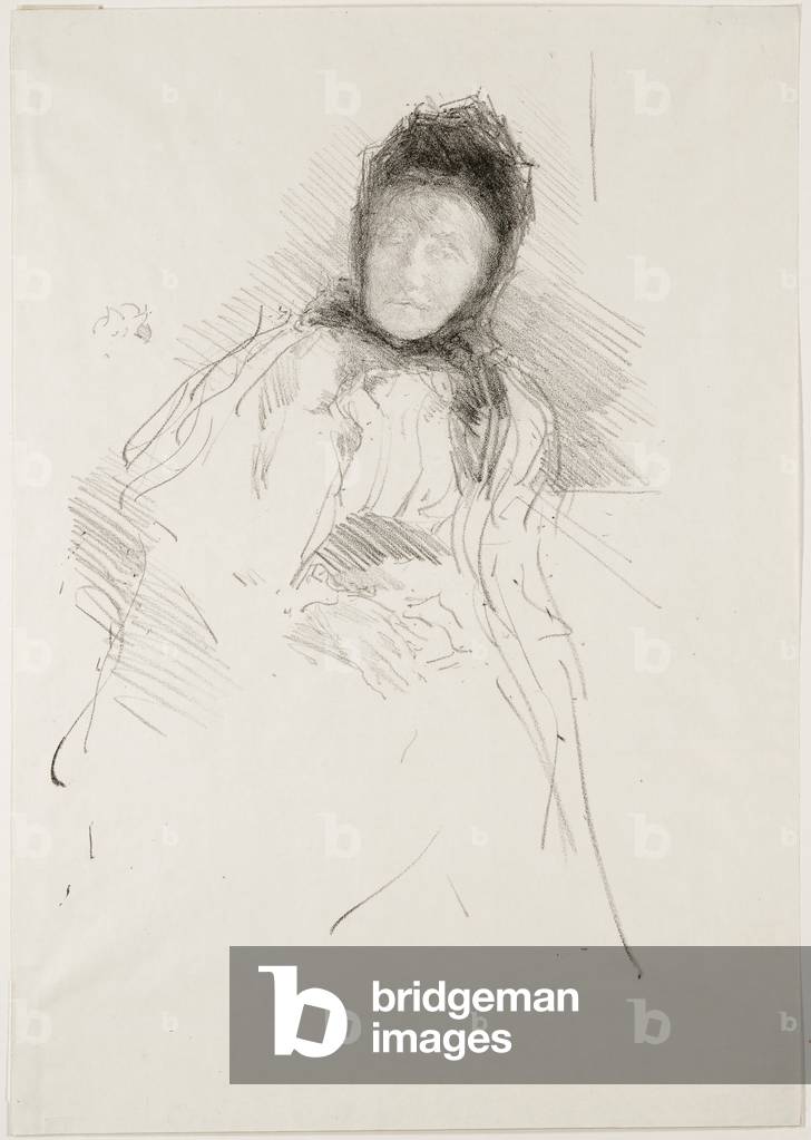 Unfinished Sketch of Lady Haden by James Abbott McNeill Whistler