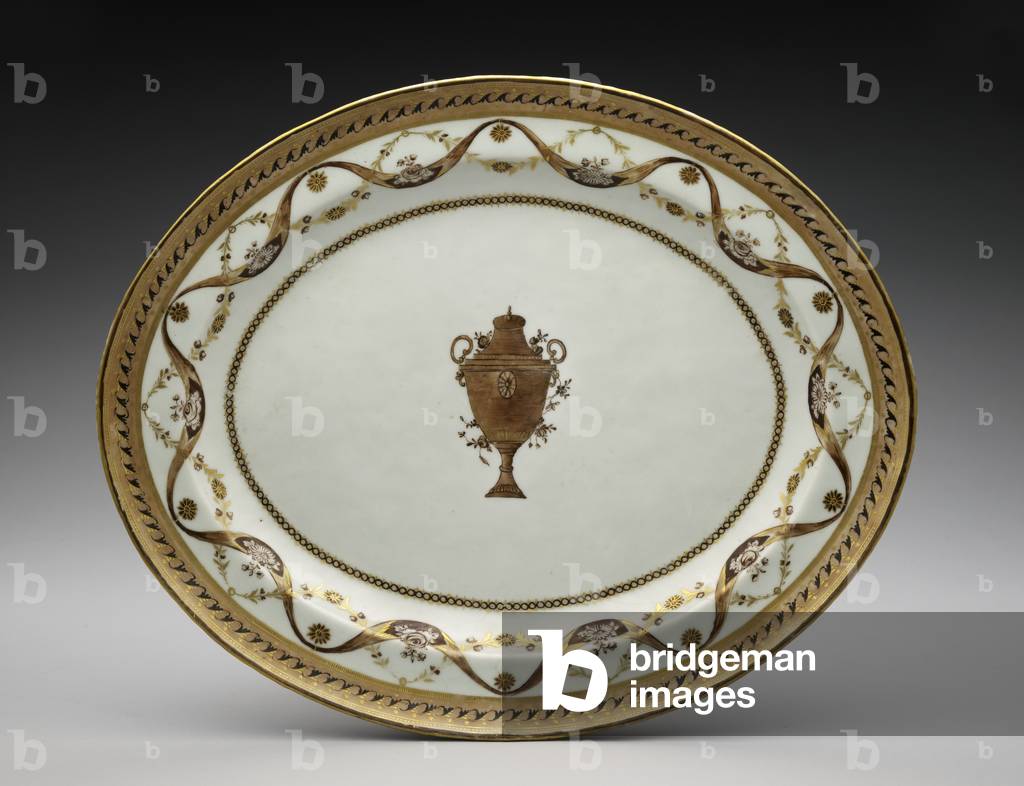 Immagine di Ceramica "Piatto da un servizio di cena e dessert" 1800 di Chinese School