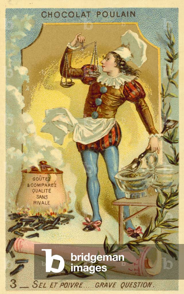 "Sale e pepe questione seria (cromolito)" 1801 di French School