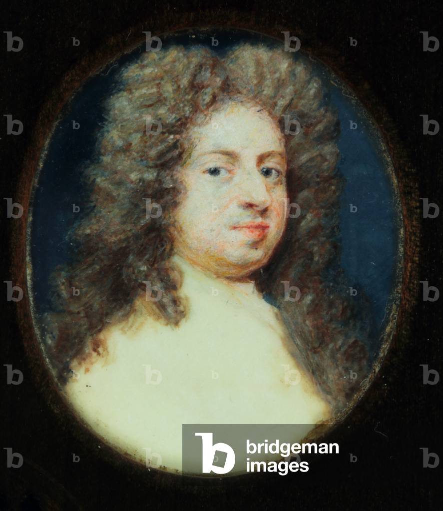 Immagine di Dipinto "Sir Godfrey Kneller (w/c su avorio)" di Susan Penelope Gibson