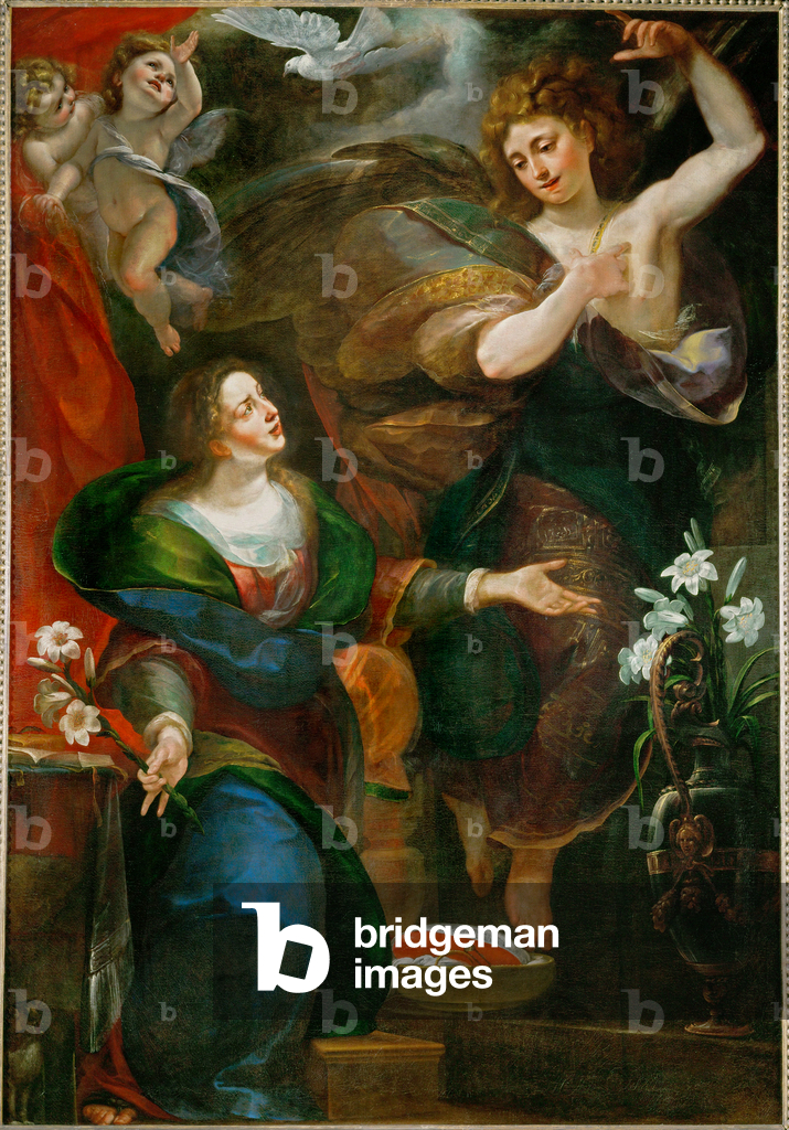 Bild von Gemälde "Verkündigung ..." von Giulio Cesare Procaccini