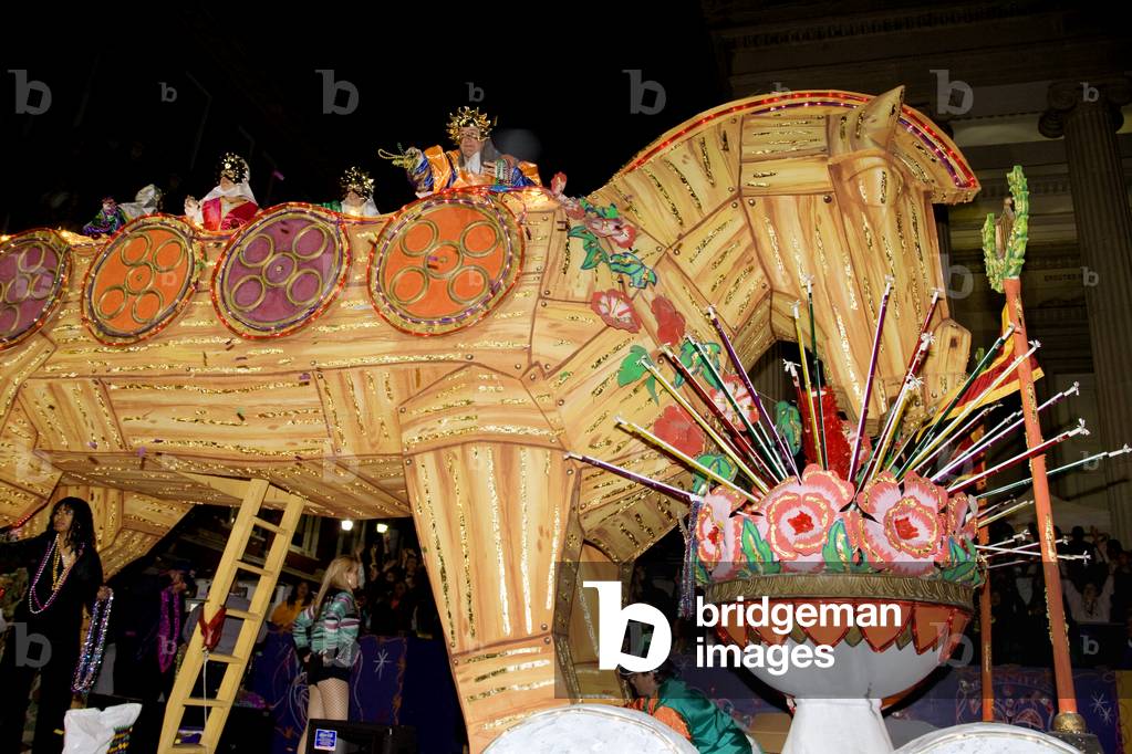 Mardi Gras Parade, New Orleans, Louisiana, ein paar Monate nach Hurrikan Katrina 2006 (Foto)