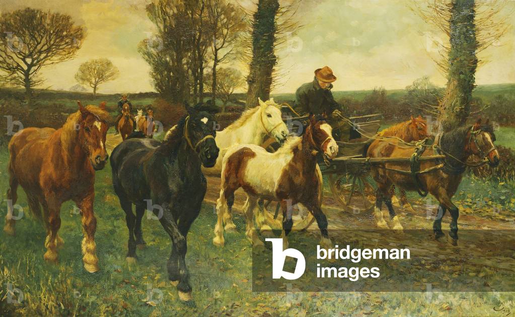 I vagabondi, (olio su tela)