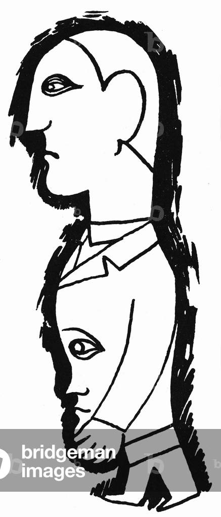 Sigmund Freud, um 1923 (Litho)