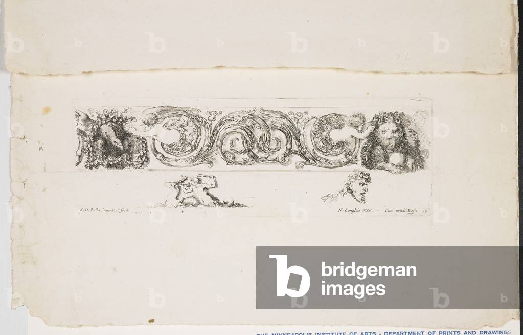Image of Engraving depicting Plate 15, 17th century by Stefano della Bella