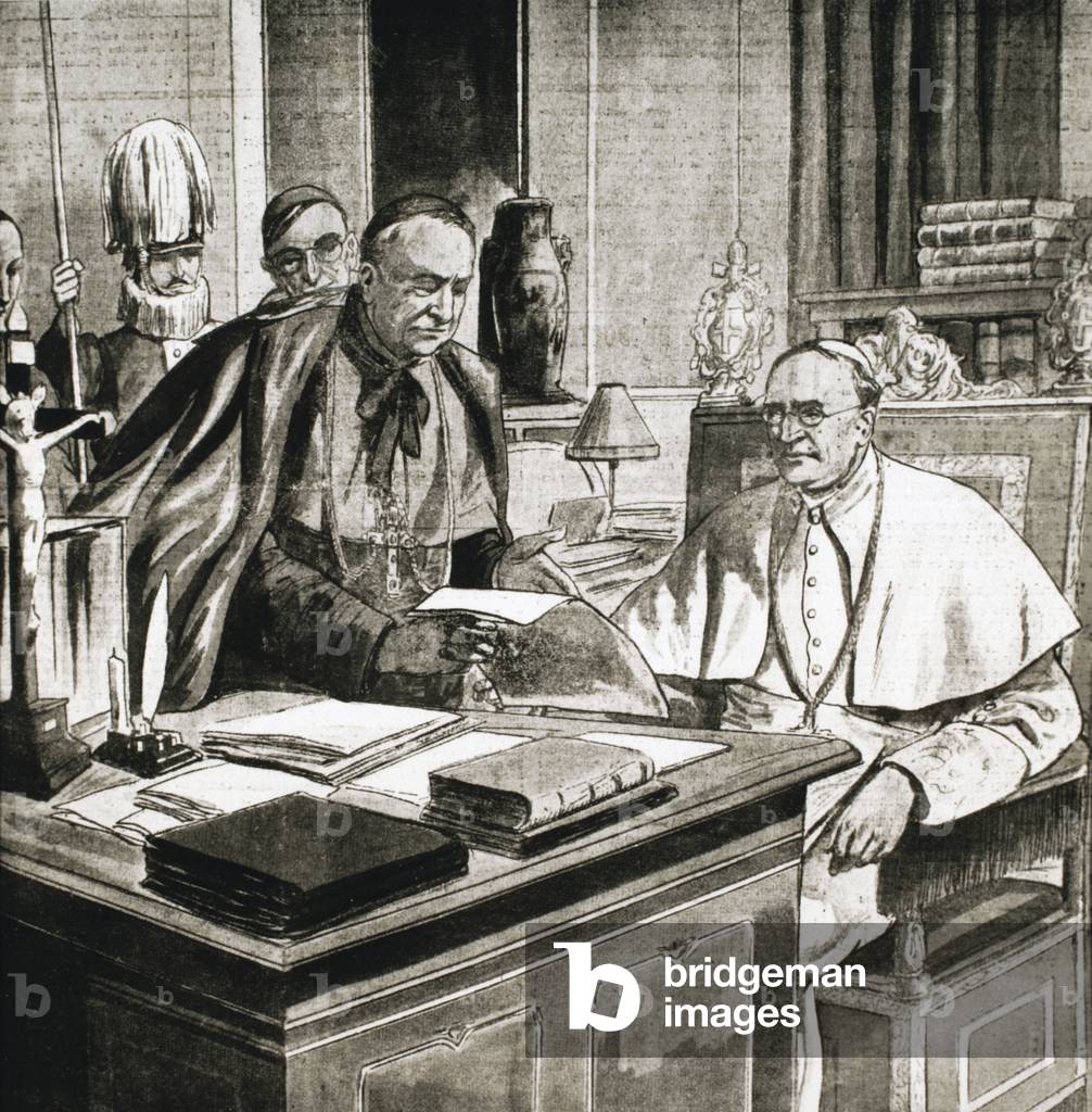Image of Engraving depicting Pope Pius XI (1857-1939)