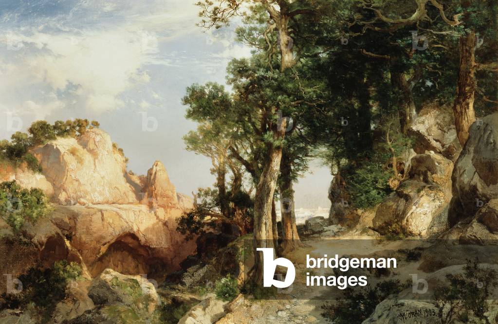 Sulla Berry Trail - Grand Canyon di Arizona, 1903 (olio su tela)