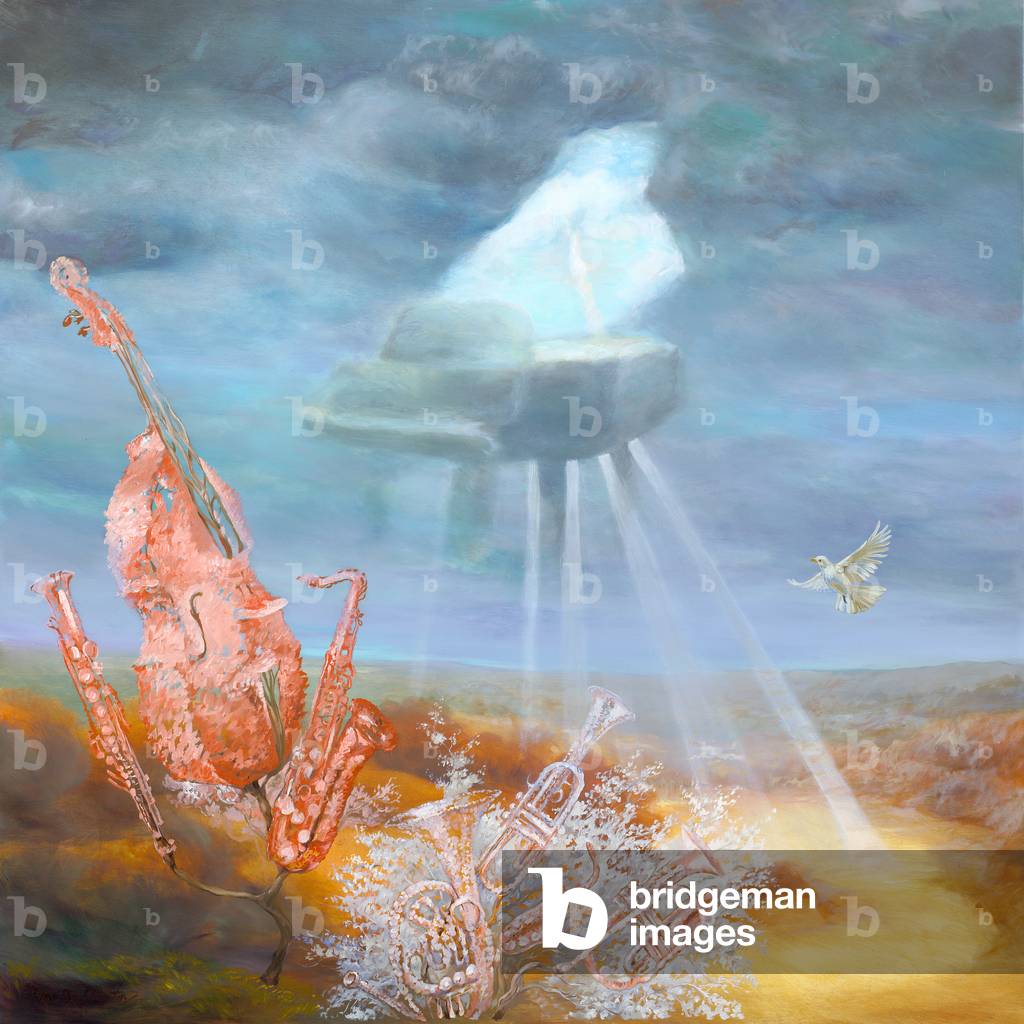 Bild von Zeichnung "Debussy in the Sky" 2010 von Timothy Martin