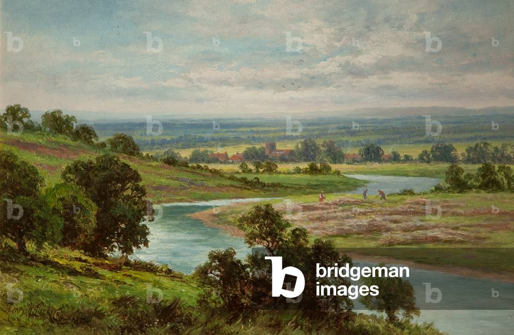 Bild von Gemälde "Ribchester (öl auf leinwand)" von Henry Parker