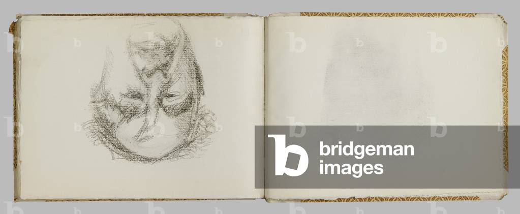 "Seite aus einem Skizzenbuch" 2015 von Lucian Freud, b/w