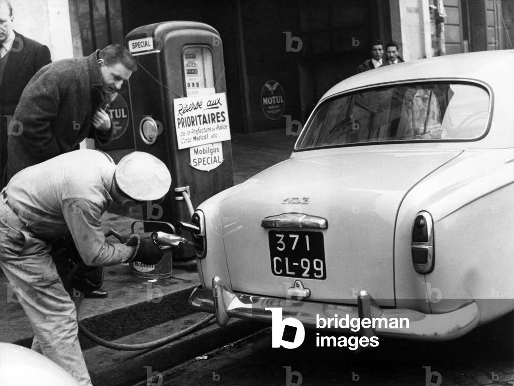 Gasoline For Priority 25. November 1956 (s/w Foto)