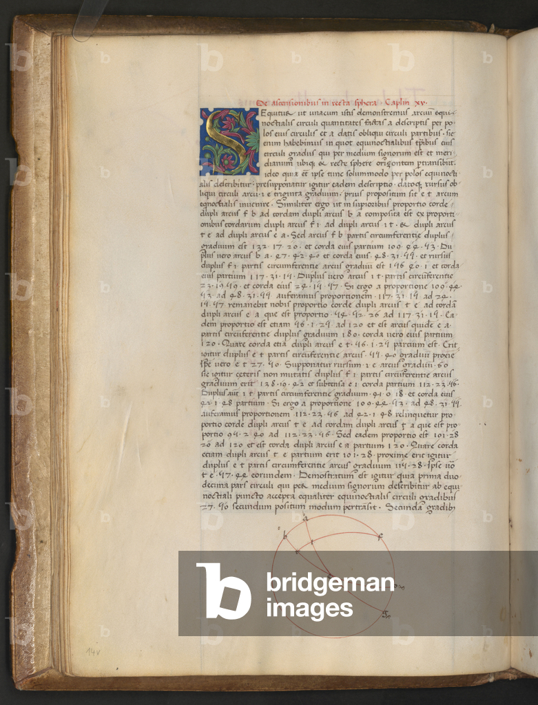 Image of Manuscript depicting Full page: text with initial 'S'... by Erich Lessing