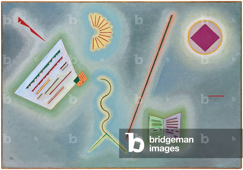 Immagine di Dipinto "Superfici e Linee" 1930 di Wassily Kandinsky