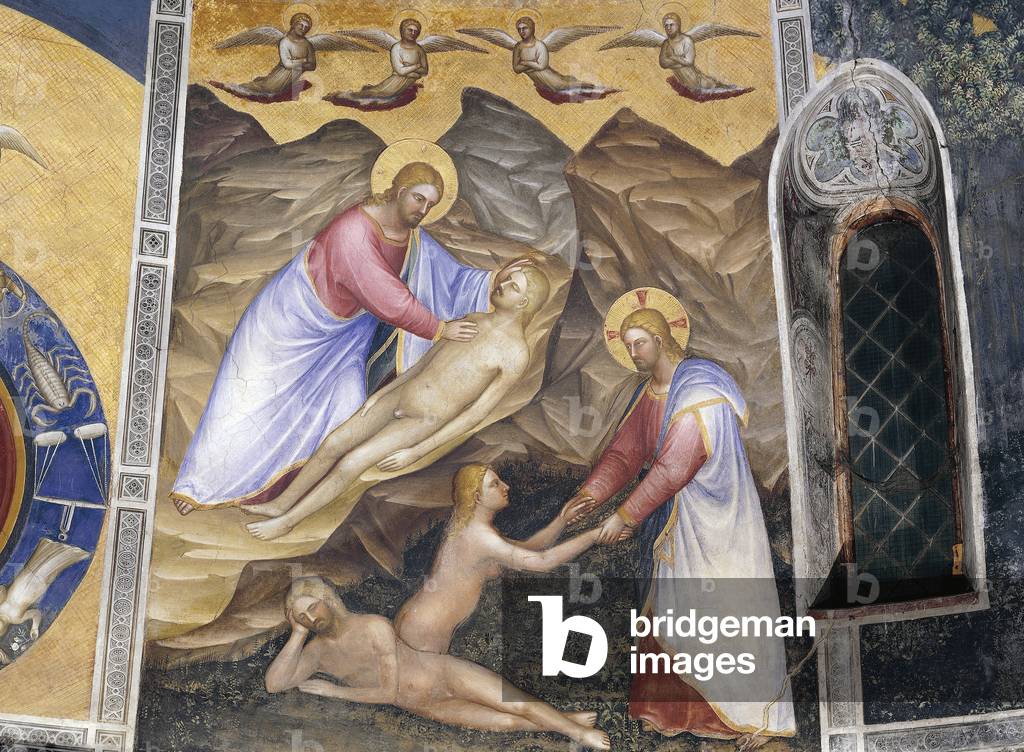 Image of Creation of Adam and Eve, scene from Stories of Genesis,