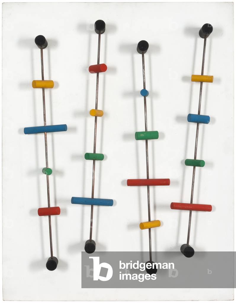 Proyecto Mural, 1954 (vernice alla caseina e acrilico su legno, metallo)