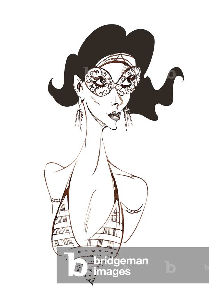 Modello in maschera