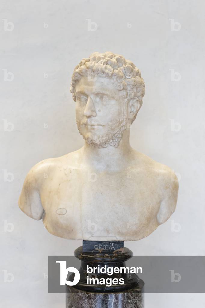 Image of Bust with the head of a man, so called Geta, by Roman, (3rd