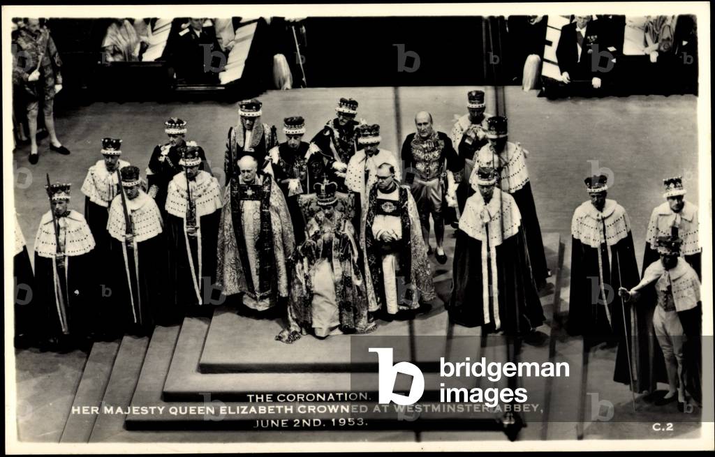Image Of Ak The Coronation Queen Elizabeth II Westminster Abbey 1953 