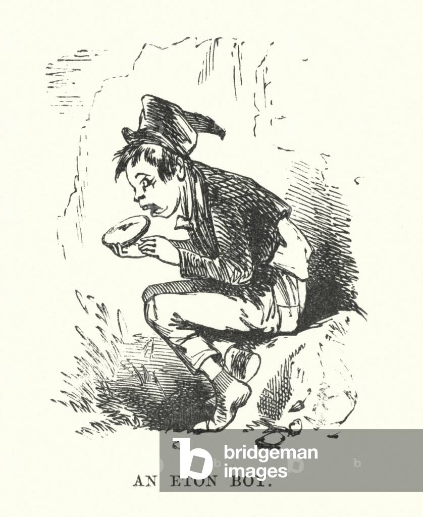 Un ETON/mangiando ragazzo (incisione)